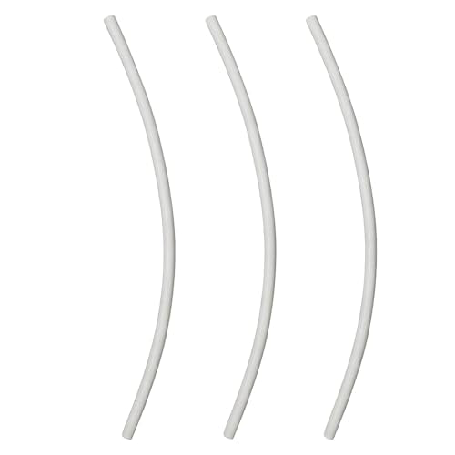 Universal Toilet Refill Tube Hose Pipe Replacement, 11.6 Inch Rubber Water Line, 3 Pack - color: Transparency