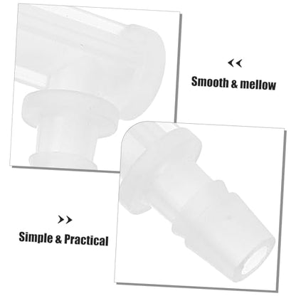 8pcs Fish Tank Hose Barbed Fitting Aquarium Tubing Connector for Oxygen Pump Versatile Soft Plastic Adapter for Projects and