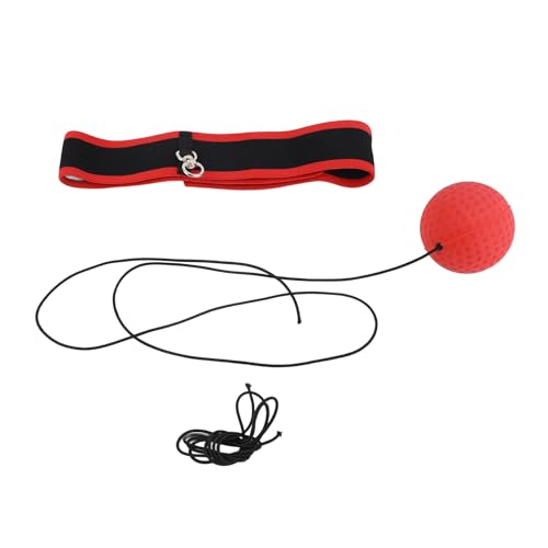 Agatige Boxing Reflex Ball Set, Boxing Training Ball Adult Punch Exercise Ball Boxing Equipment with Elastic Head Band, Varying, Strings for Beginner Proficiency Improvement - size: E305-H01