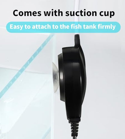 Aquarium Air Pump Mini Fish air Pump Super Quiet Fish Bowl air Pump for Up to 10 Gallon Fish Tank 1.5 Watts 310ml/min