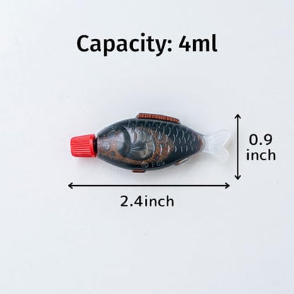 Japanese Soy Sauce Fish-shaped Bottles Tarebin 4ml 200pcs, Made in Japan for Bento Box, Mini Disposable Bottles, Kitchen, Seasoning, Dressing, Sauce