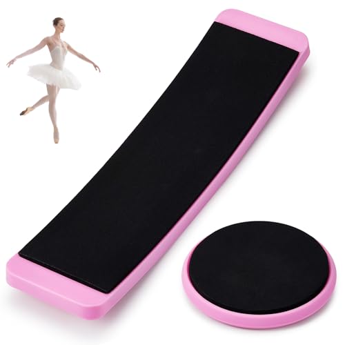 2 Pcs Turning Board Skate Spinner for Ballet Dancers - color: Pink
