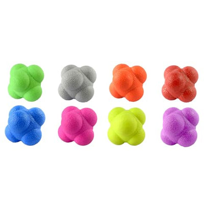 Fitness Balls Bounce Agility Reflexes Reaction Coordination Training Reaction Hexagon Agility Training - color: Red