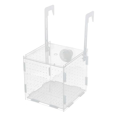 Fish Breeder Box for Fish Tank, Acrylic Fish Tank Divider, Easy to Install, 5.91"x5.91"x5.91", Clear, 1 Set - size: 5.91"x5.91"x5.91"