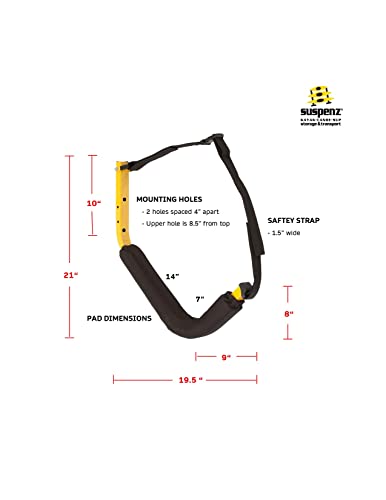 Suspenz EZ Kayak Rack - color: Yellow