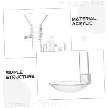 VANZACK 1set Hanging Fish Feeder Tool for Aquarium Acrylic Shrimp Feeder Easy Installation for Fish Tanks and Aquatic Environments