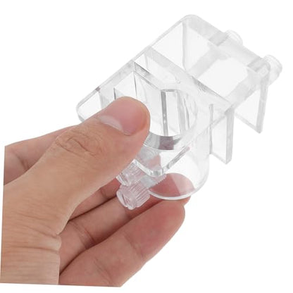 UKCOCO Aquarium Dosing Pump Hose Holder Sturdy Acrylic Tube Clamp Easy Install for Fish Tank Water Pipe