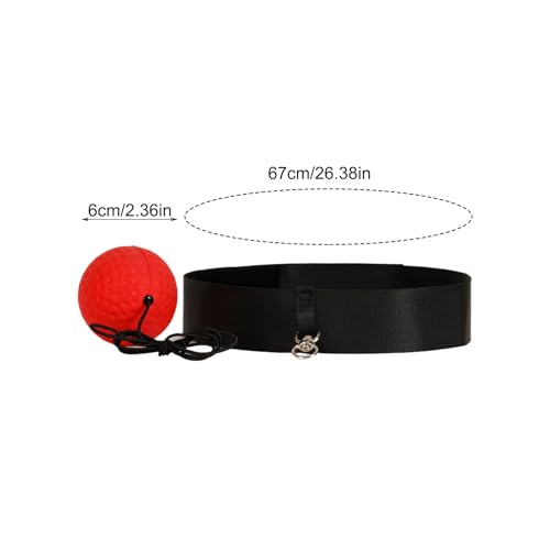 Boxing Reflex Ball, Boxing Ball Headband, Adjustable Head-Mounted Strength Training Boxing Balls Set, Reaction Ball for Adults Kids Gift Courtyard Gym Home Beginners Advancers