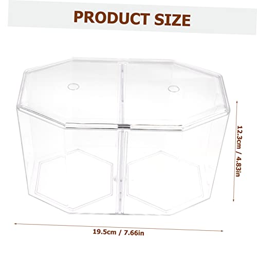 Toddmomy Betta Fish Breeding Box Clear Design Dual Room Isolation Tank for Small Fish and Shrimp Easy to Clean Incubation Box for