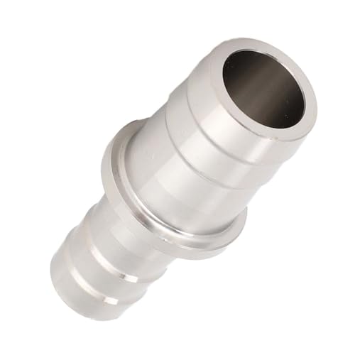 Silver Stainless Steel Aquarium Pipe Adapter Leak-Proof Joint Water Connector Fitting for Fish Tank Air Pump(12mm to 16mm) - size: 12mm to 16mm