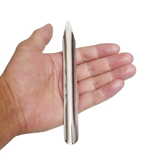 6 PCS Lab Spatula Stainless Steel Small Metal Scoop Spatula with Round End, Mini Jewelry Bead Scoops Used for Scooping Transferring Mixed Powder Paste Beads Laboratory Sampling/Silver/6Inch - size: 6 Inch-6PCS