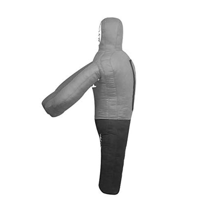 DALLX Kids Grappling Dummy for Fitness Training Practice Wrestling Judo Karate MMA Punching Dummy for Kids Jiu-Jitsu - UNFILLED - color: Grey