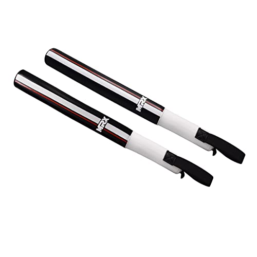 MRX MMA Boxing Training Striking Sticks Padded Pair Boxing Focus Precision Sticks Punch Speed Training Hand Target Ideal for Martial Arts, Muay Thai - color: Black White