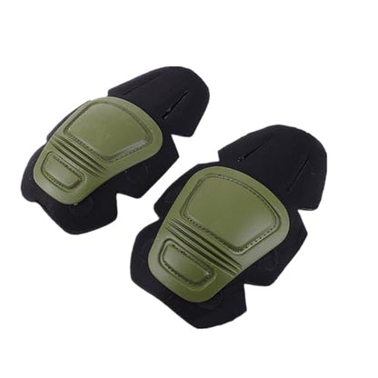 Tactical Protective G3 Combat 2 Elbow Pads and 2 Knee Pads for Hunting Clothing/Pants - color: green