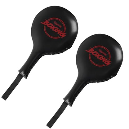 2 Pack Boxing Target Paddles for Taekwondo,MMA,Martial Arts | Kickboxing Striking Target Pads,Punching Kick Pads,Training Paddles - color: Red