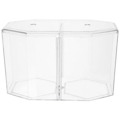 POPETPOP Mini Acrylic Fish Breeding Tank: Transparent Fish Breeding Box with Divider - Small Aquarium for Shrimp