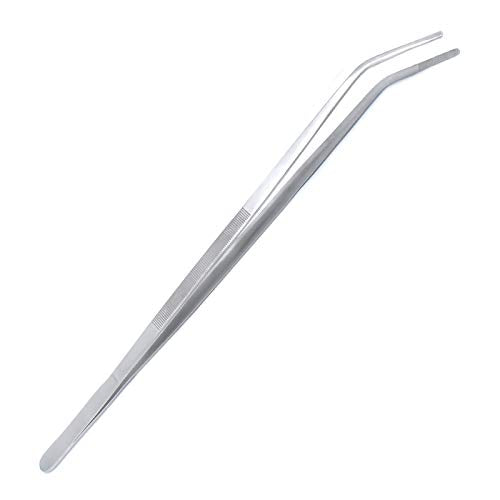 Fish Aquarium Cleaner Stainless Steel Aquarium Curved Tweezer Thumb Dressing 18" Long Instruments