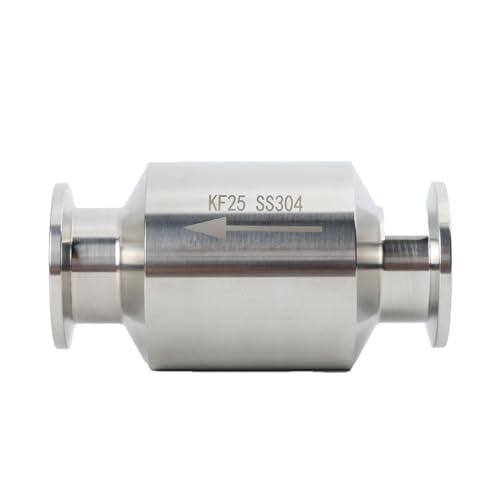 KF-25 Vacuum Pump Check Valve, Stainless Steel 304, Non-Return One Way for Vacuum Pump(KF-25 Flange 40mm)