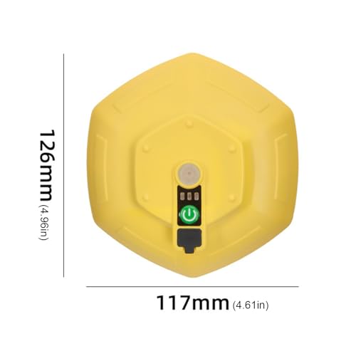 Floating & Rechargeable Bait Bucket Aerator IPX7 Waterproof Type-C Charging Quiet Bubbler for Live Bait Buckets & Fish Tanks 5-30 Gallons