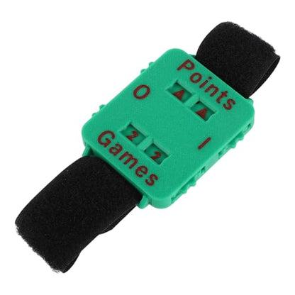 Ciieeo Portable Tennis Score Counter Wristband Manual Golf Stroke Keeper Green Sports Training Equipment