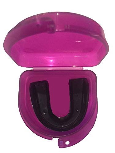 Lacrosse (Purple) Case for Mouth Guards, Retainers - 7 Standing Sticks - color: Purple