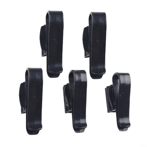 5 Pack Fish Tank Water Pipe Clamp ABS Aquarium Hose Holder for 8-16mm Tubing, Secure Mounting Clip for Aquarium Maintenance and Water Change Support(black)