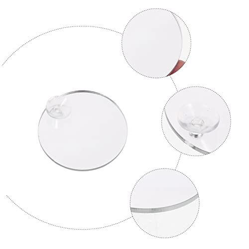HANABASS 10pcs Cup Betta Tank Mirrors for Fish Training Double-Sided Mirrors for Betta Fish Decorative Tank Accessories Easy to Attach