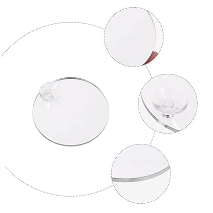 HANABASS 10pcs Cup Betta Tank Mirrors for Fish Training Double-Sided Mirrors for Betta Fish Decorative Tank Accessories Easy to Attach