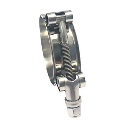 2 Pack 2.75 Inch Stainless Steel T-Bolt Hose Clamps, Clamp Range 75-83mm for 2.75" Hose ID, Pack of 2 - size: 2.75" Clamp Range 75-83mm (2.95" - 3.27")