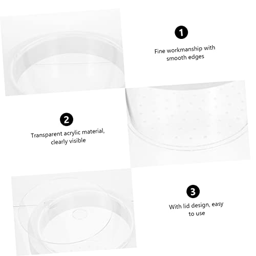 Healifty Floating Acrylic Fish Breeding Box with Removable Cover and Water Permeable Bottom Fish Separator for Aquarium Hatchery Suitable for Fry Incubation