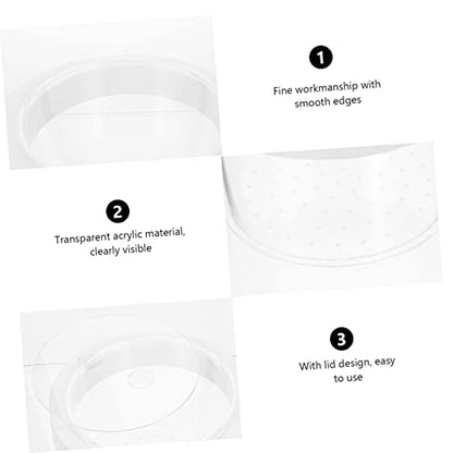 Healifty Floating Acrylic Fish Breeding Box with Removable Cover and Water Permeable Bottom Fish Separator for Aquarium Hatchery Suitable for Fry Incubation