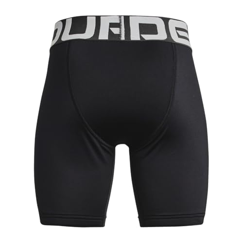 Under Armour Boys' Utility Slider Shorts - color: (001) Black / / Halo Gray, size: X-Large