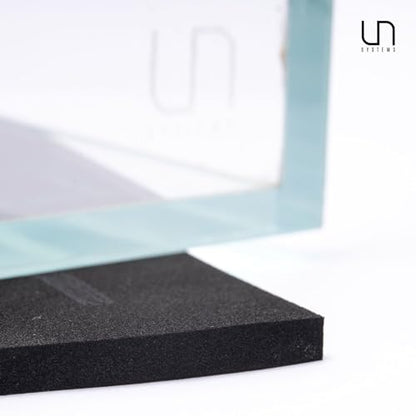 UNS Leveling Mat - 20x20cm | 7.87x7.87in, 5mm - Non-Slip Dense Foam Freshwater Saltwater Aquarium Mat for Planted Tanks, Marine Coral Reef, Turtle Reptile Enclosure, Betta Fish Shrimp Tank - Black - size: 20x20cm | 7.87x7.87"