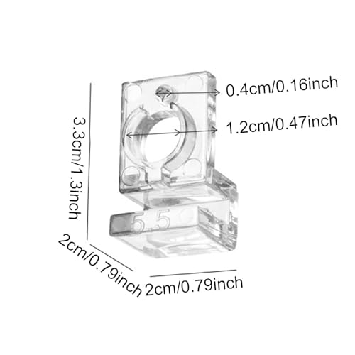 30x Aquarium Glass Cover Clips Clamps Inlet Outlet Pipe Holder Aquarium Lid Support Aquarium Accessories Hose Fastening Clips, for 5.5mm