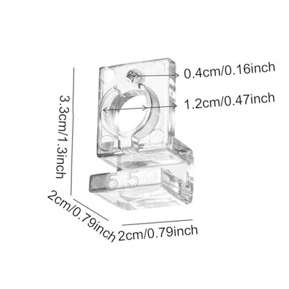 30x Aquarium Glass Cover Clips Clamps Inlet Outlet Pipe Holder Aquarium Lid Support Aquarium Accessories Hose Fastening Clips, for 5.5mm
