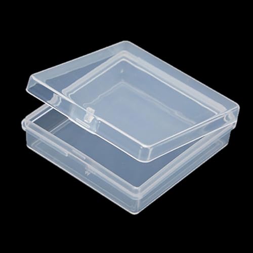 12 Pack Clear Rectangular Plastic Beads Storage Containers Box (2.13 x 2.09 x 0.67 Inch), Bead Organizers for Small items, Crafts, Beads, Coins, Jewelry and Business Cards - size: 2.13 x 2.09 x 0.67 Inch