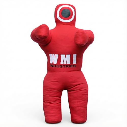 MMA BJJ Dummy for Kids, Made with Durable Canvas for Training and Practice, 40 inch Size, Unfilled - color: Red