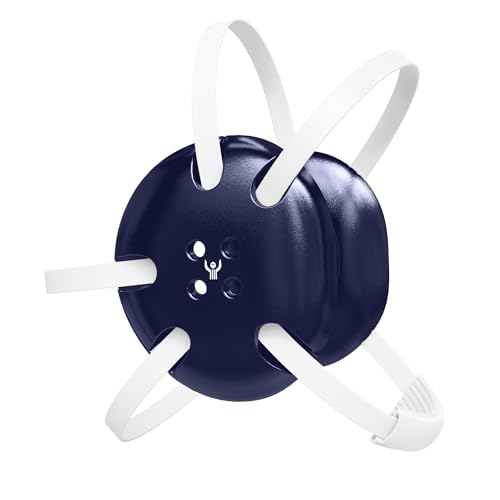 Classic Wrestling Headgear, White Straps - style: Navy w/ White Straps