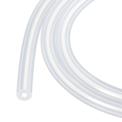 3.3ft 1/8" ID x 5/16" OD Silicone Tubing Clear 3mm x 8mm Industrial Plastic Tubing Pure Silicone Hoses for Pump Siphoning Draining Irrigation Brewing - color: Clear, size: 1/8" x 5/16"