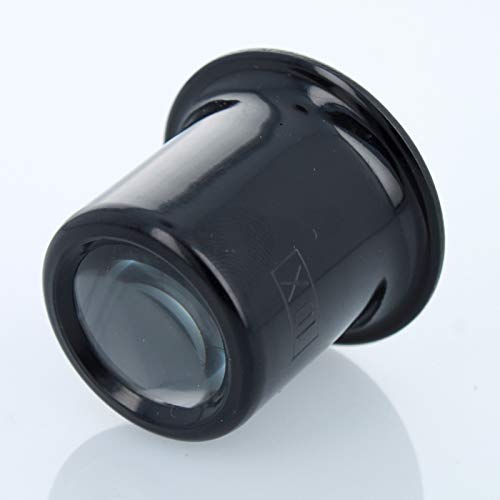 Universal Tool Plastic Jewelers Loupe 25mm Diameter Glass Lens Magnifier (Set of 4) - size: Set of 4