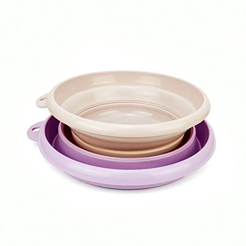 2Pack Collapsible Wash Basin Collapsible Dish Tub Portable Sink,Space Saving for Dishing, Fruit, and Camping, Hiking and Home