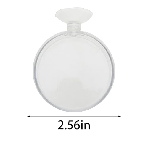 TAODAN 4PCS 65mm Fish Tank Feeder Transparent Acrylic Aquarium Feeding Tray Pet Supplies Ornamental Shrimp Feeding Areas