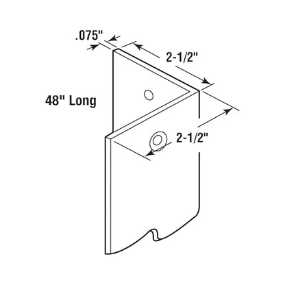 Prime-Line MP10069 Vinyl Corner Shield, White – 2-3/8” x 48” – Durable Vinyl Corner Guards, Easy to Install, Protects Wall Edges from Paint Chips, Wallpaper Tears, and Fingerprints (6 Pack)