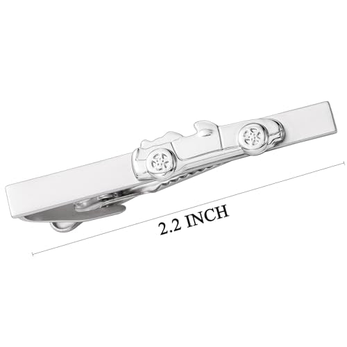 HAWSON 2/2.2 Inch Various Tie Clips for Men Unique, Personalized Novelty Tie Bars Pins Tacks, Funny Theme Wedding Holiday Gifts for Husband Groomsmens - style: Convertible Car