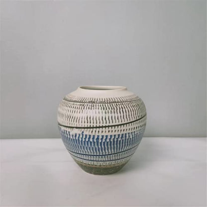 Small Fresh Vase Ceramic Line Flower Arrangement Living Room B&B Decorative Flowers Aquarium