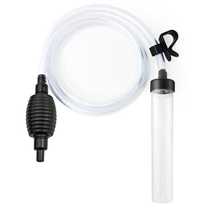 5ft Aquarium Siphon Vacuum Cleaner for Fish Tank Cleaning Gravel & Sand - size: 5ft