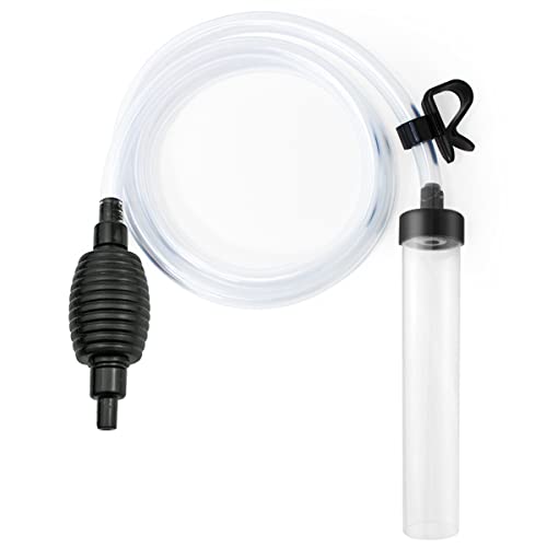 5ft Aquarium Siphon Vacuum Cleaner for Fish Tank Cleaning Gravel & Sand - size: 5ft