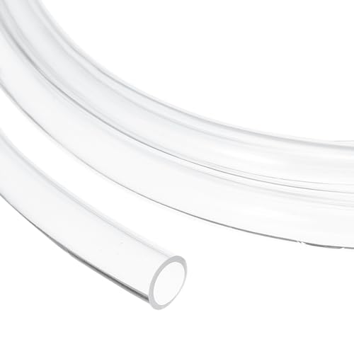 uxcell Clear PVC Tubing, 10mm ID x 12mm OD - 8.5ft PVC Tube Lightweight Vinyl Hose, Transparent Flexible Plastic Water Tubing for Air Oil Water Transfer Aquarium Irrigation - size: 10mm ID x 12mm OD