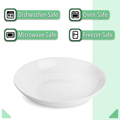 Brew To A Tea - Ceramic Porcelain Dipping Bowls, 3 Oz, Set of 12, White, Modern Style, Round Shape, Classic Theme, Oven Safe, Microwave & Dishwasher Safe