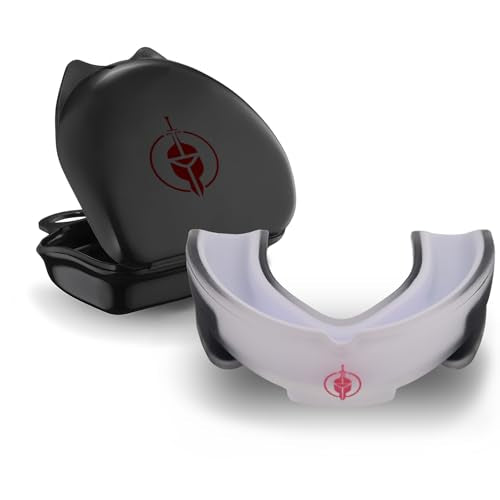 Custom Fit Mouth Guards – Tailored Comfort – Youth and Adult Sizes – Ideal for Soccer, Rugby, Boxing, Basketball, Mixed Martial Arts, Kick Boxing and More – Includes Storage Case - color: White, size: Adult